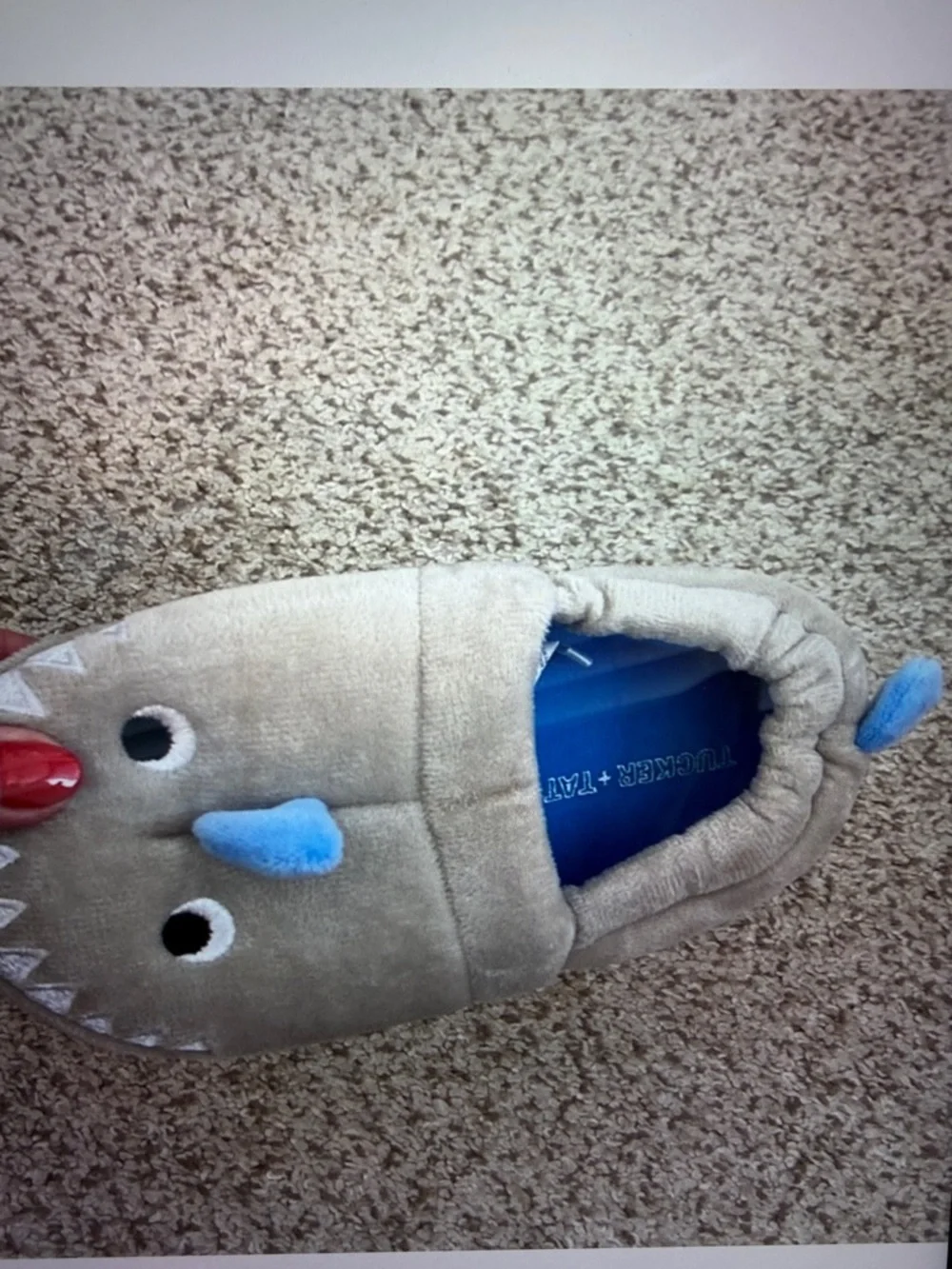 Tucker and Tate shark slippers, 11